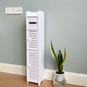 Stockage d'écart <span class=keywords><strong>de</strong></span> stockage <span class=keywords><strong>de</strong></span> papier toilette étanche adapté aux petites toilettes support <span class=keywords><strong>de</strong></span> rangement <span class=keywords><strong>de</strong></span> toilette multifonctionnel étagère réglable - Product Image 1