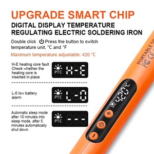 <span class=keywords><strong>Mini</strong></span> Kit de Soldadura USB Recargable, <span class=keywords><strong>Soldador</strong></span> Portátil de 8W con Batería y Alimentación USB - Product Image 3