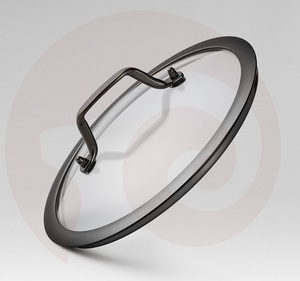 עגול pvd שולי זכוכית מחוסמת מחבת לסביבה וכיסוי סיר עבור מטבחים כלי בישול - Product Image 5