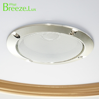 Luz de ventilador de techo LED de estilo simple para altavoz Bluetooth venta al por mayor Gran oferta ventilador retráctil Control remoto para Baño