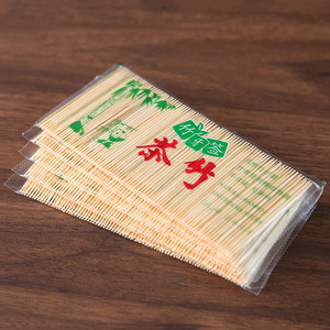 Bamboo Toothpicks Disposable Double-Ended Thin Hotel Restaurant Use 80-100 Pieces Per Pack Zhejiang Origin - Product Image 1