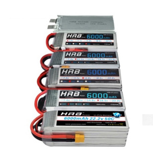 HRB <span class=keywords><strong>6s</strong></span> 22.2V 6000mAh 50C LiPo แบตเตอรี่ XT60 EX5 XT90สำหรับรถบังคับวิทยุ UAV ชิ้นส่วนโดรน - Product Image 1