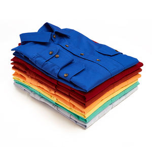 OEM Chemise de travail australienne à demi-bouton 100% Chemise de travail agricole en coton | Chemises de pays pour hommes - Product Image 6