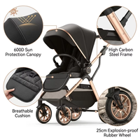 Poussettes pour bébés personnalisables en gros, légères, pliables, à quatre roues, conçues pour les bébés âgés de 0 à 3 ans