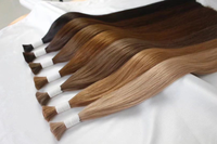 Extensions de cheveux vierges de qualité supérieure, double trame vietnamienne, cuticules alignées, cheveux Remy en vrac