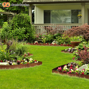 Borde de Jardín de Acero Corten de 6 Pulgadas, Curva Superior de 180 Grados, 6 Piezas, Fácil de Instalar, para Patios - Product Image 6