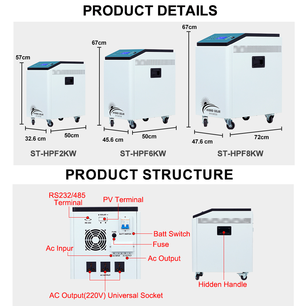 2kw 3kw 6kw 8kw 10kW All-In-One Off-grid Solar Power System LiFePO4 Battery 5kw Off Grid Solar Power Generator System For Home · image 5