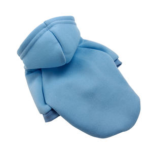 عرض ساخن للبيع بالجملة ملابس للحيوانات الأليفة الكلاب بسيطة وألوان سادة سترة الكلب سترة فارغة الكلب هوديي - Product Image 6