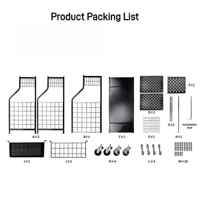 Almacenamiento de bolsas de golf Organizador de garaje Soporte Estante de equipo de golf con ruedas, estante de almacenamiento adicional para palos de golf - Product Image 4