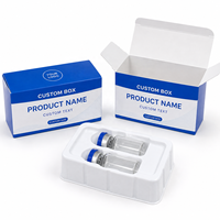Boîte d'emballage en papier personnalisée écologique pour flacon en verre de 3 ml, 5 ml, 10 ml, produits cosmétiques et soins de la peau