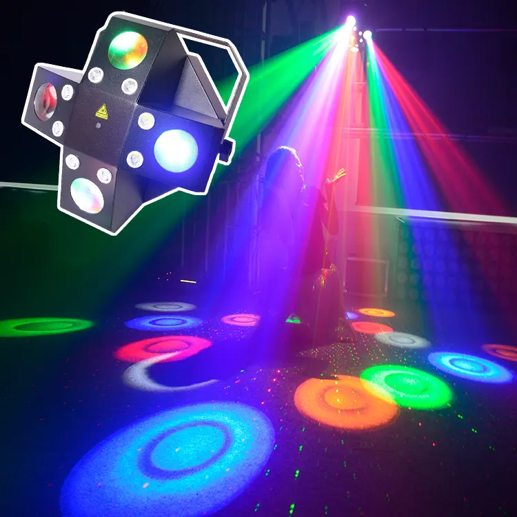 Feest Bruiloft Led Dj Podiumverlichting Voor Club Podium Licht Laser + Strobe + Led Effect Dj Licht