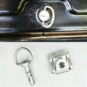 Clip para matrícula de coche Smooth Sailing, sujetador universal de acero inoxidable J474 - Product Image 1