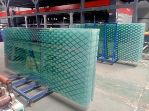 Kính Xây Dựng Màu Trang Trí Riêng Tư Cường Lực An Toàn In Lụa 10Mm Thiết Kế Khách Hàng - Product Image 3