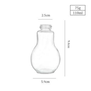 Vente en gros de pots en verre de haute qualité de 110 ml en forme d'<span class=keywords><strong>ampoule</strong></span> pour épices, poivre, sel, avec bouchon à vis, logo personnalisé possible - Product Image 5