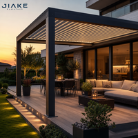Jiake Aluminium-Terrassendach mit Motorisierter Lamellenpergola-Abdeckung für Hinterhof und Garten, Terrasse, Villa, CE SGS OEM Großhandel