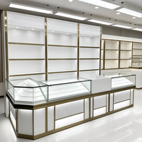 Vitrine de présentation pour magasin de tabac, sur mesure, écologique, robuste, en MDF et verre, avec éclairage LED