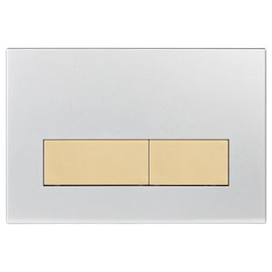 Placa de descarga de doble función con actuador y palanca para cisterna empotrada Sigma UP300 UP320, personalizable, compatible con Geberit - Product Image 1