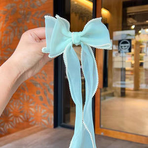 دبوس شعر مضفر للفتيات بشريط طويل للأميرة الصغيرة إكسسوارات شعر صيفية للفتيات - Product Image 4