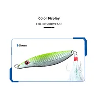 Leurre de pêche en métal 5g 7g 10g 15g 20g 5 couleurs en forme de serpent avec plume, hameçons triples renforcés, yeux 3D, appât artificiel