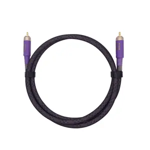 Hot selling high quality open mash polyester 18AWG silver plated bare copper digital coaxial rca cable