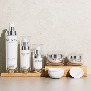 高級空化粧品ジャーボトル30-120ml 50g 30gエアレスホワイトキャップ丸底ローションポンプボトルスキンケア包装 - Product Image 3