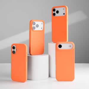 JOYPORODO étui en silicone <span class=keywords><strong>orange</strong></span> en gros pour iPhone 17 Pro Max étui en silicone de haute qualité pour iPhone 15 Pro Max pour iPhone - Product Image 1