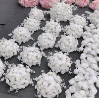 Offre Spéciale – Grandes Boules de Fleurs Artificielles Blanches en Soie pour Centres de Table de Mariage, Arrangements Floraux de 30cm, 40cm, 50cm