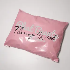 2022 Handle Plastic Bag Blue Pink White Black Nude Postage Poly Packaging Mailer With Custom Logo