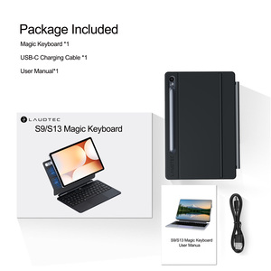 Funda con Teclado Magnético Multi-layout Laudtec con Ranura para Lápiz para <span class=keywords><strong>Samsung</strong></span> Tab S10 <span class=keywords><strong>FE</strong></span>+ <span class=keywords><strong>FE</strong></span>+ de 13.1 Pulgadas, Compatible con Personalización, Ligera - Product Image 4