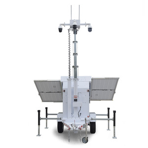 Mobile Solar Power CCTV Trailer Security Surveillance Tower With Camera UST-900s Mobile Surveillanc Trailer UST-900s - Product Image 4