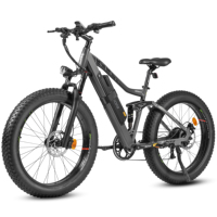 Vélo cargo électrique personnalisé AM200 avec pneus de 26 pouces, chargeur 2A, vélo de route électrique, vélo de montagne électrique à 9 vitesses