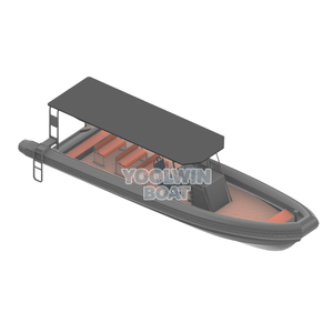 Bateau pneumatique semi-rigide (RHIB) de plongée commerciale haute vitesse certifié CE Yoolwin 9,6 m, fabrication chinoise - Product Image 2