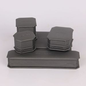 Edream EDSHH-009 - Caja de Joyería Cuadrada de Cuero PU Hecha a Mano, Linda y Elegante, con Tapa, Personalizable, para Anillos, Pendientes, Colgantes, Pulseras y Brazaletes - Product Image 2
