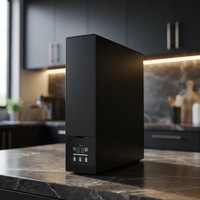 Purificateur d'eau RO à 3 étages à débit élevé, filtre à osmose inverse avec surveillance TDS et affichage de la durée de vie du filtre pour usage domestique