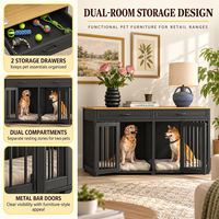 Nouvelle conception de cage à chien en bois, boîte à chien, lieu de couchage pour chien, meubles, chenils durables, maison moderne, cage pour chiot