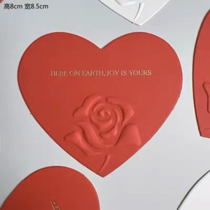 <span class=keywords><strong>Carte</strong></span> <span class=keywords><strong>de</strong></span> vœux UV imprimée par transfert thermique, style européen, motif rose en <span class=keywords><strong>relief</strong></span> papier perlé carré, décorations <span class=keywords><strong>de</strong></span> gâteau, 1 pièce/sac, rouge et blanc - Product Image 5