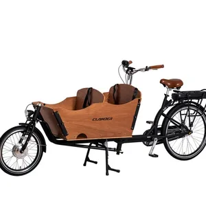 Tricycle électrique pour adulte et enfant en famille, bicyclette avec port de cargaison, pour enfants et mères