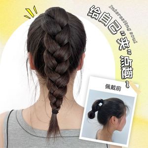 Cola de caballo trenzada con clip, larga, natural y realista, para mujeres, material de alambre resistente a altas temperaturas, cualquier tono de piel - Product Image 2