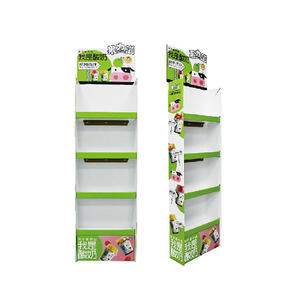 Senrun SD-01 High Quality for Custom Printed Recyclable Cardboard Retail <b>Display</b> <b>Rack</b> Store Promotion Stand Customized Color - Product Image 3