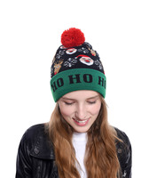 Bonnet LED tricoté éclairer éclairer chapeau chaud arbre bonhomme de neige enfants adultes nouvel an décor de noël