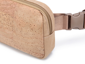 Bolsa cintura <span class=keywords><strong>de</strong></span> <span class=keywords><strong>corcho</strong></span> para hombres: bolso <span class=keywords><strong>de</strong></span> cadera impermeable para exteriores, correa cruzada ajustable, ideal para senderis - Product Image 5