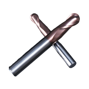 مطحنة نهاية الأنف كروية صلبة 2 فلوت كربيد HUHAO 2 فلوت كروية دائرية رأس كربيد مطحنة نهاية القاطع - Product Image 1