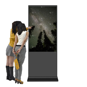 Écran numérique LCD 4K de 55 pouces sur pied, moniteur multimédia Android, kiosque totem pour menu numérique personnalisé en intérieur pour café - Product Image 6
