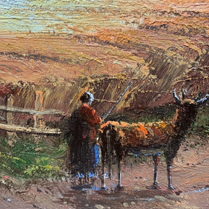 Dipinti a Olio Fatti a Mano 20 Pollici x 24 Pollici, 100% Dipinti a Mano, Arte Classica di Campo, Lussuoso Quadro Astratto con Albero per Soggiorno 3D - Product Image 1