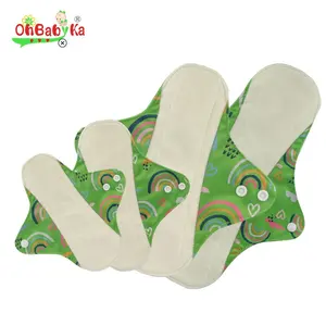 Ohbabyka-compresas sanitarias reutilizables para mujer, 4 unidades