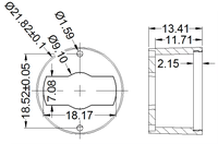 Achat en gros : Lentille LED 20 mm en PMMA transparent avec optique intégrée et support pour kit de rénovation de projecteurs et downlights commerciaux