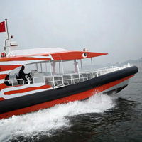 Bateau à moteur rapide Grandsea en aluminium de 12,5 m, 33 kn, pour le divertissement des passagers
