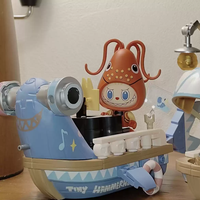 Authentiques figurines POPMART MONSTERS pour la construction de maisons de sirènes en blocs PVC, échelle 1/6, boîte mystère, jouet de collection tendance Kawaii, cadeau