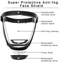 Équipement de protection individuelle Visière et écran facial en polycarbonate Casque avec mascara de sécurité Masque facial en plastique