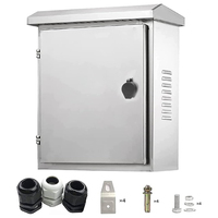 Armoire de commande d'alimentation électrique pour l'extérieur Boîtier électrique étanche IP67 Boîtier de distribution en acier inoxydable Boîtier métallique